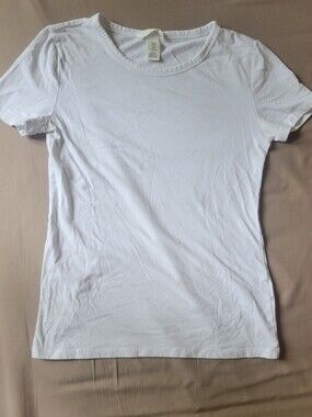 H&M Classic White Crewneck Women's Tee - White